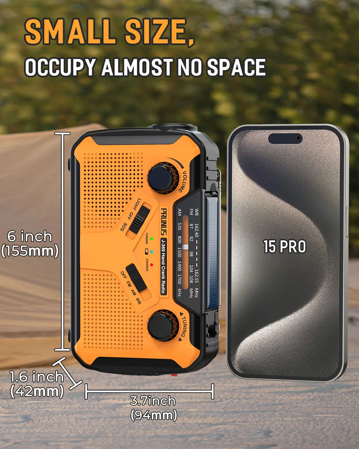 3000Mah Portable Emergency Solar Power Hand Crank Charging AM/FM Weather Radio Led Flashlight Bank Phone Charger
