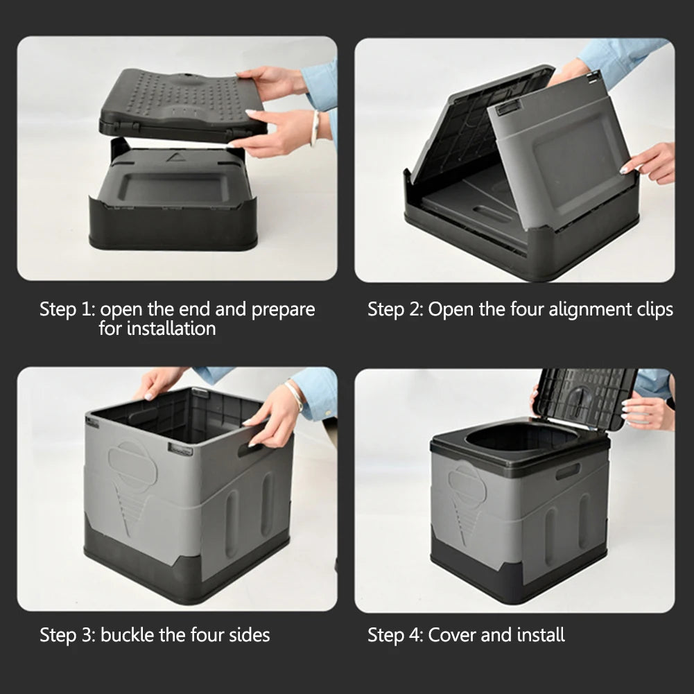 Portable Outdoor Folding Toilet Multifunction Travel Supplies