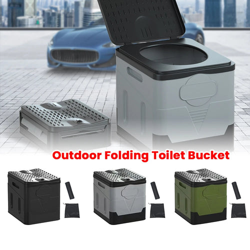 Portable Outdoor Folding Toilet Multifunction Travel Supplies